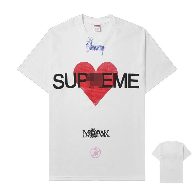 シュプリームメンズ レディース 半袖Tシャツ