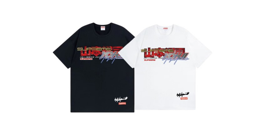 シュプリーム×ヨウジヤマモトスーパーコピーメンズ レディース 半袖Tシャツ