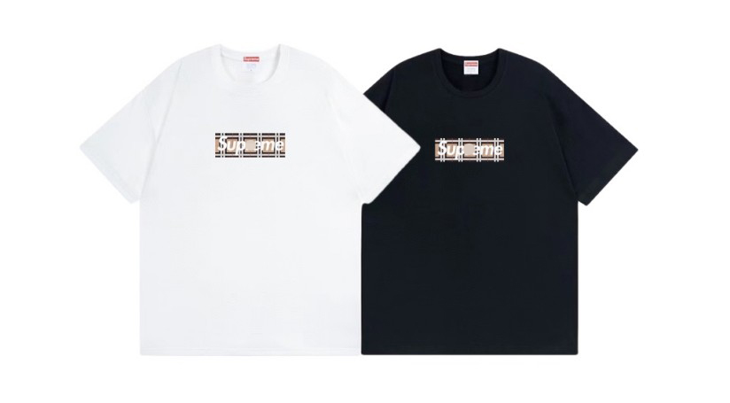 シュプリーム×バーバリースーパーコピーメンズ レディース 半袖Tシャツ