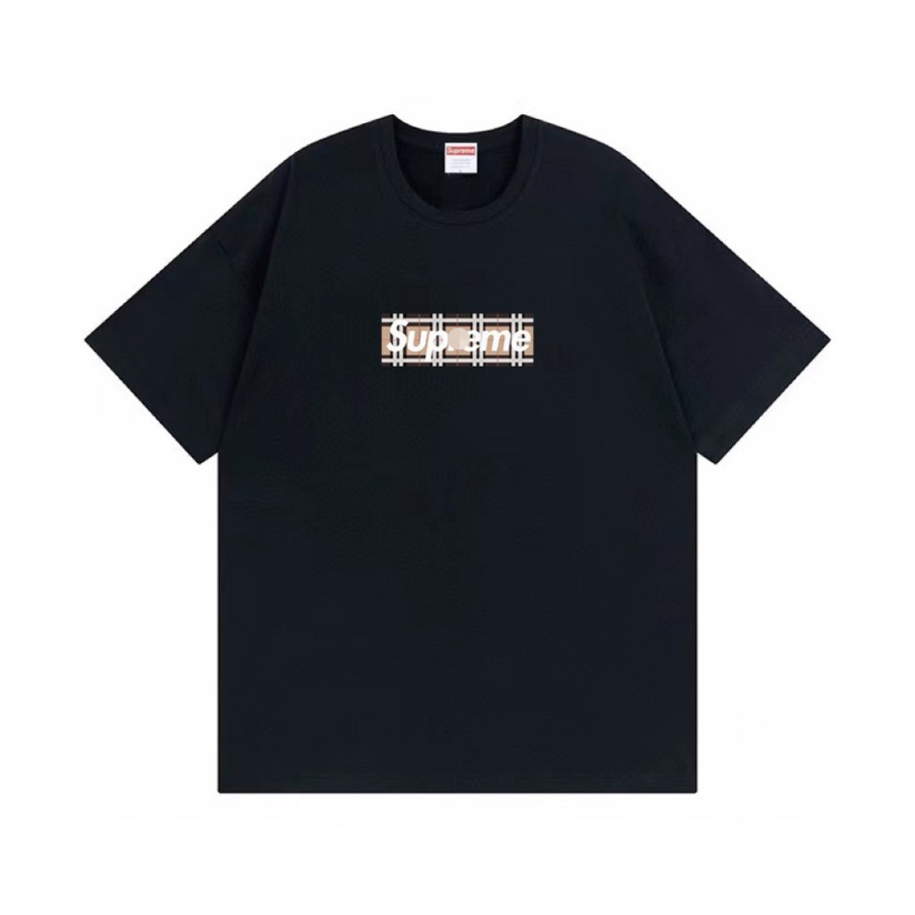 シュプリーム×バーバリースーパーコピーメンズ レディース 半袖Tシャツ