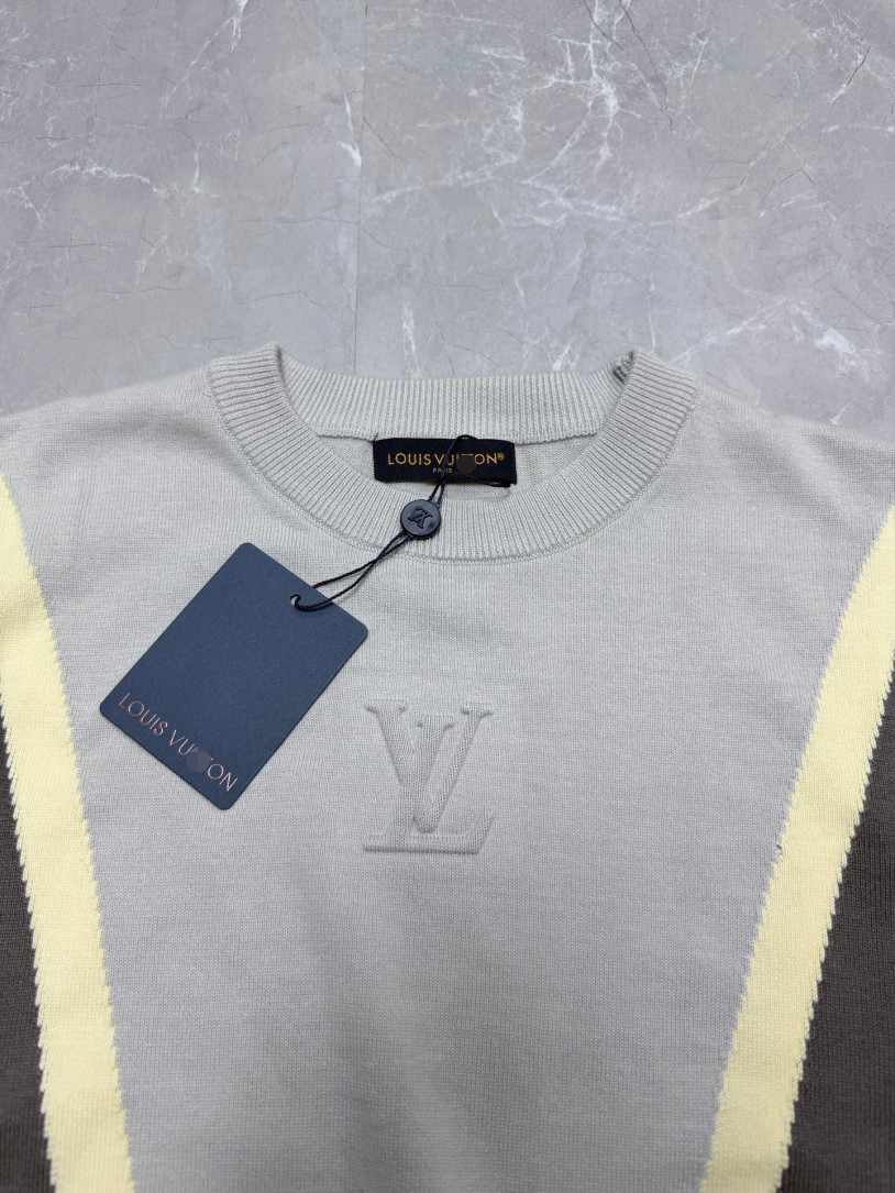 ルイヴィトンスーパーコピーメンズ レディース　ニット 半袖Tシャツ