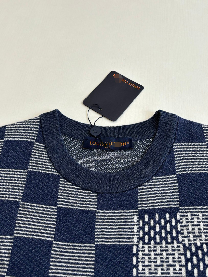 ヴィトンメンズ レディース　ニット 半袖Tシャツ