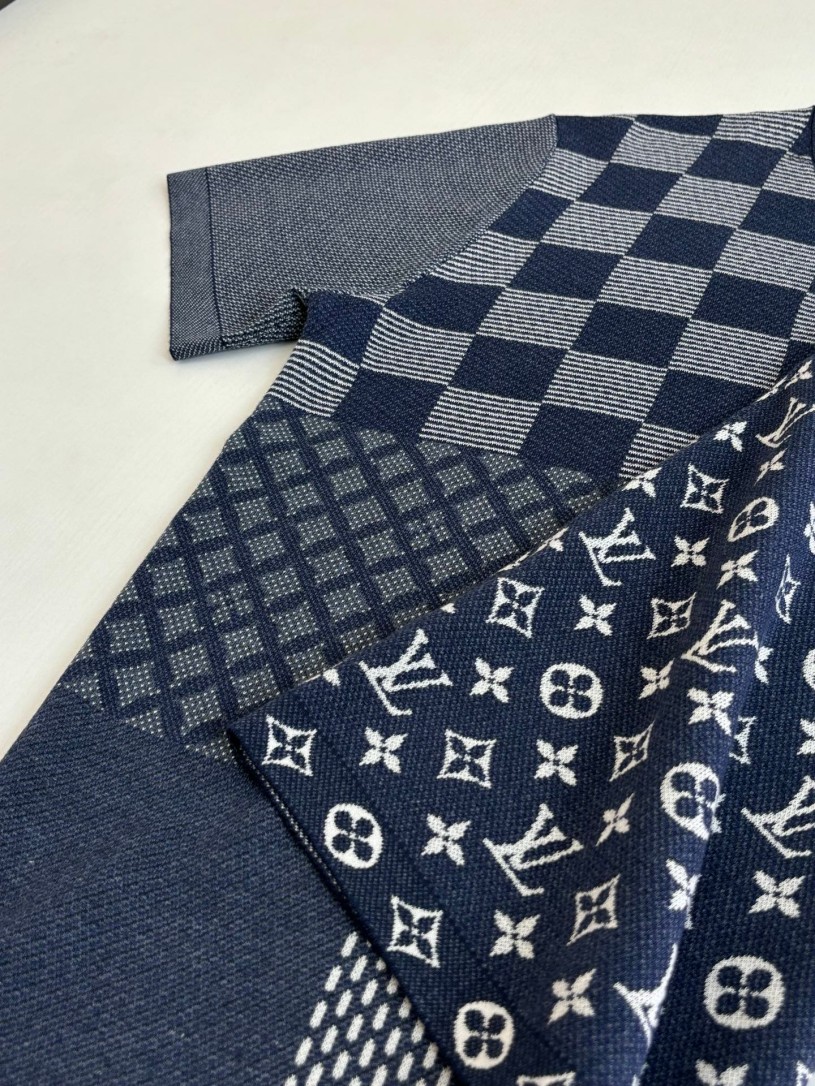 ヴィトンメンズ レディース　ニット 半袖Tシャツ