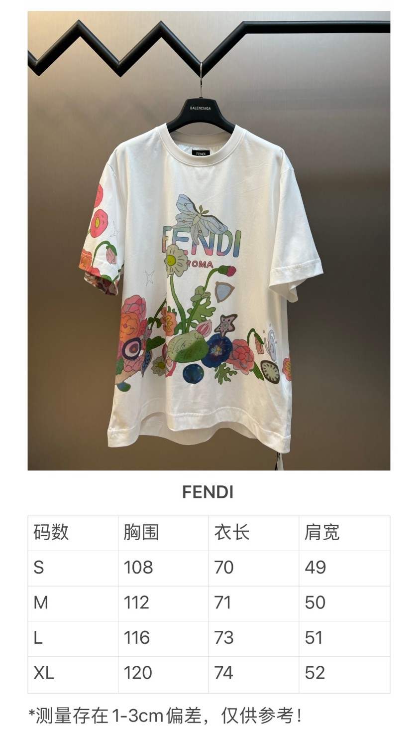 フェンディメンズ レディース 半袖Tシャツ