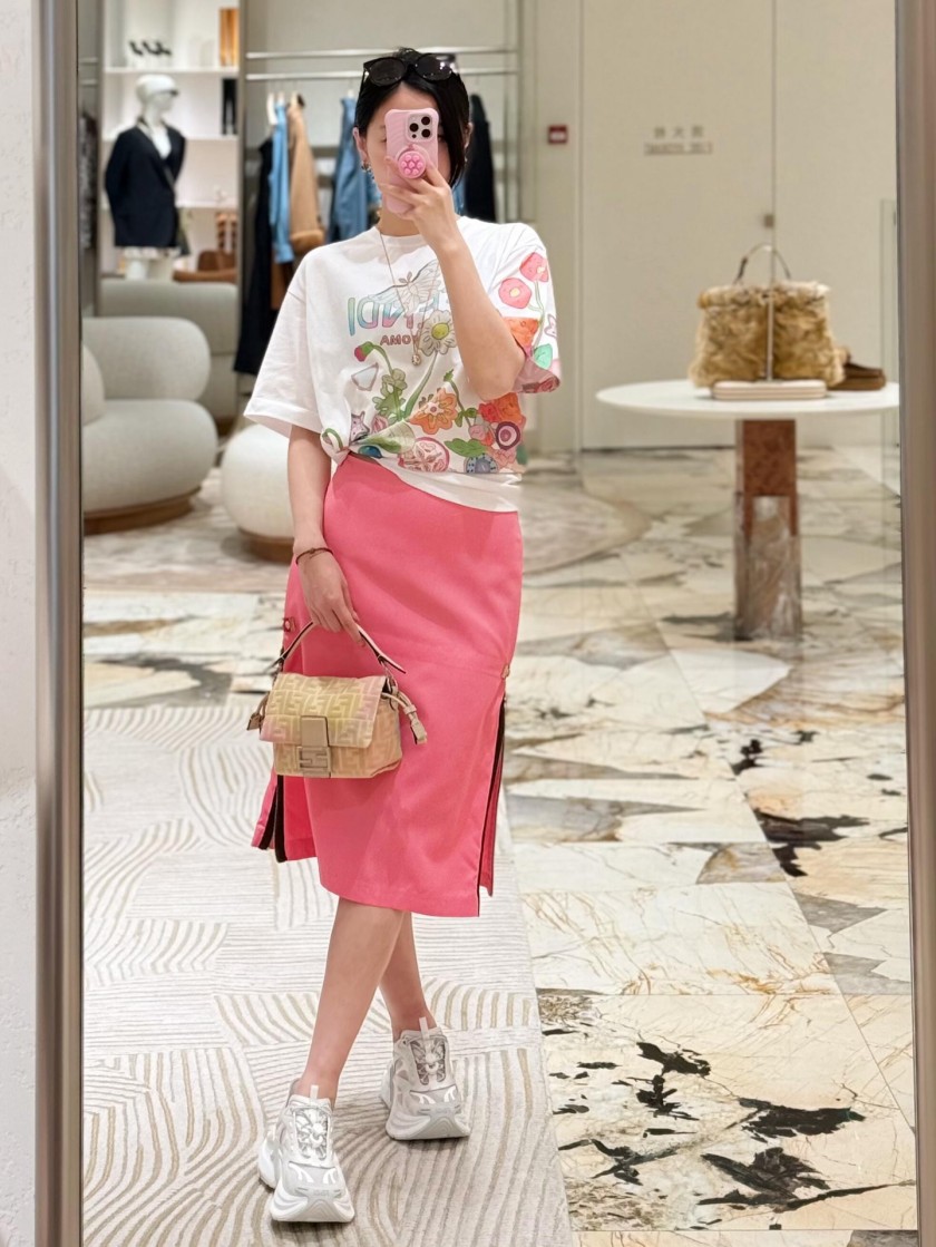 フェンディメンズ レディース 半袖Tシャツ