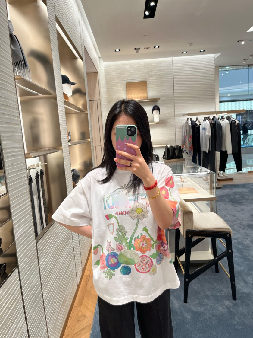 フェンディメンズ レディース 半袖Tシャツ