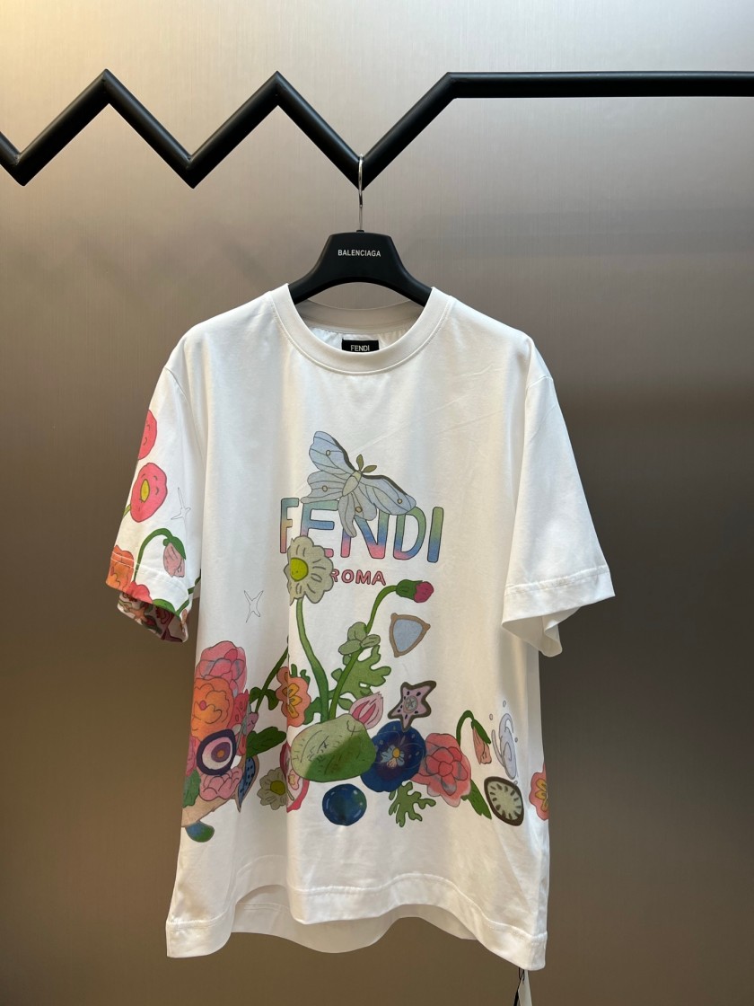 フェンディメンズ レディース 半袖Tシャツ