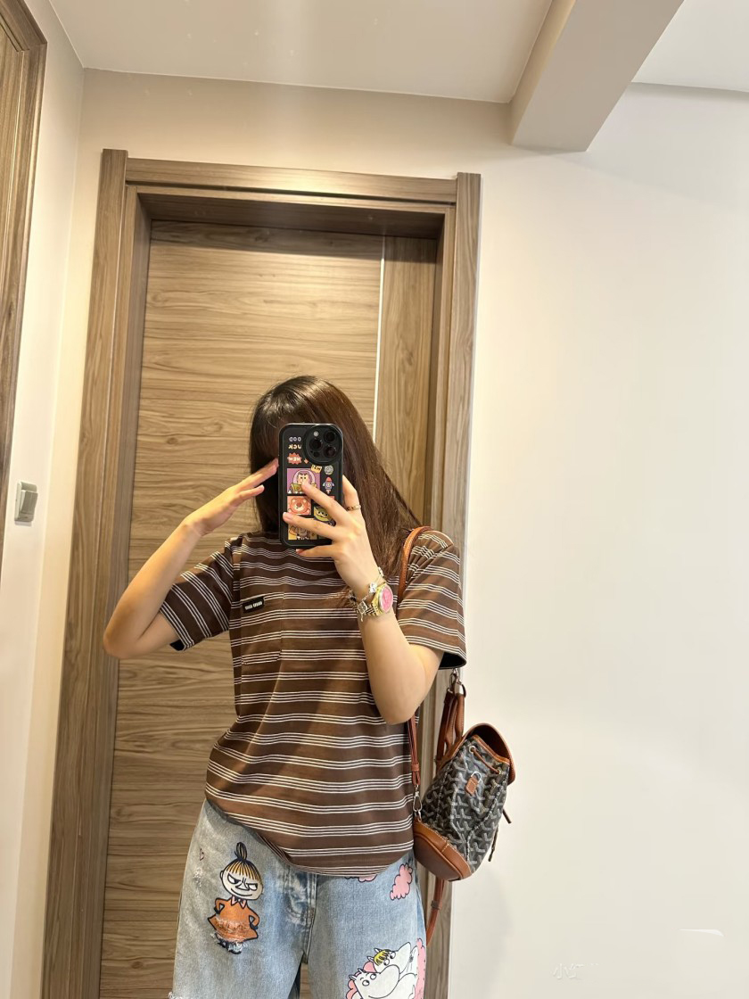 ミュウミュウメンズ レディース 半袖Tシャツ