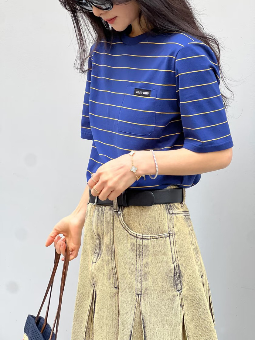 ミュウミュウメンズ レディース 半袖Tシャツ