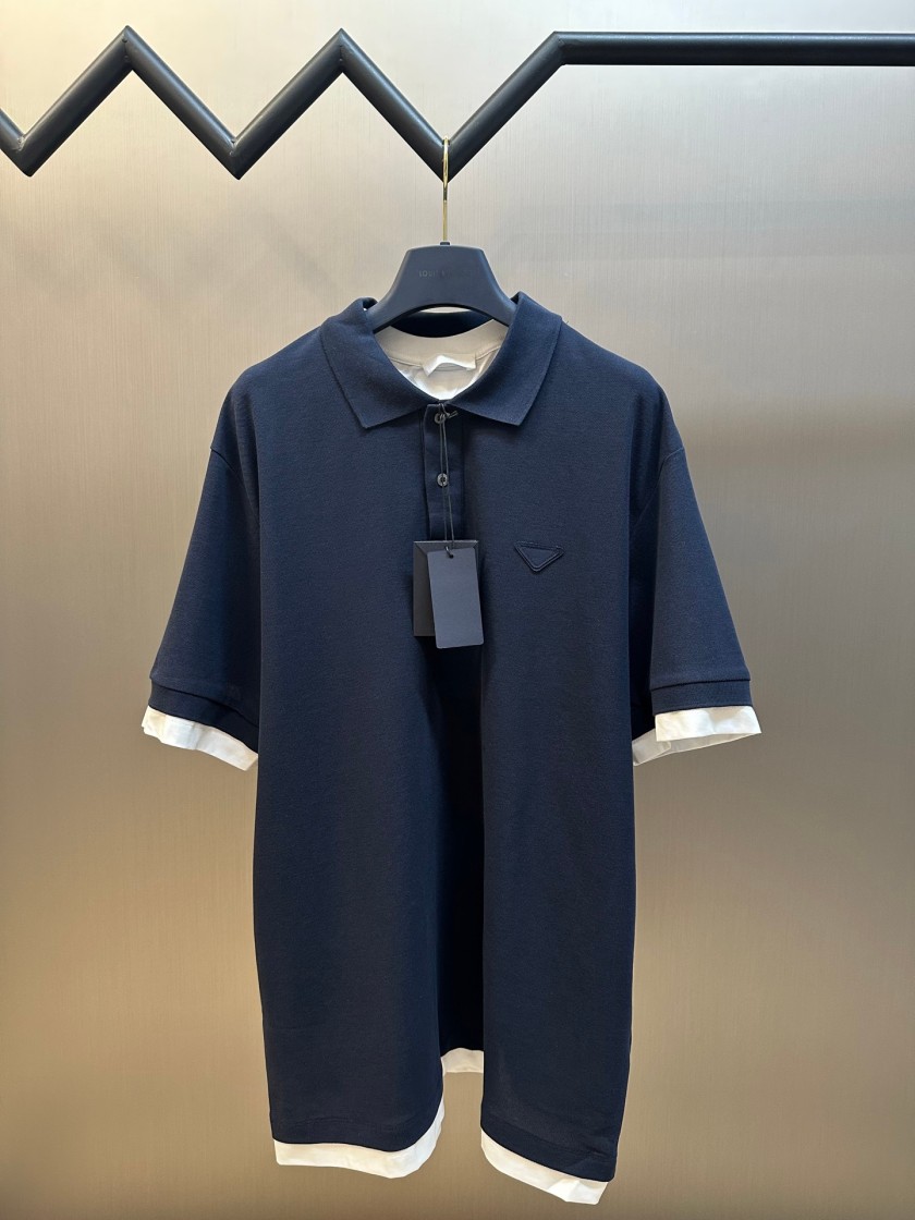 プラダメンズ レディース 半袖ポロシャツ