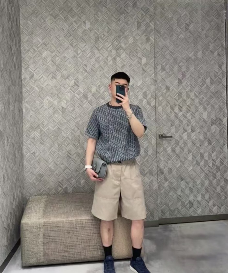 ディオールメンズ レディース　ニット 半袖Tシャツ