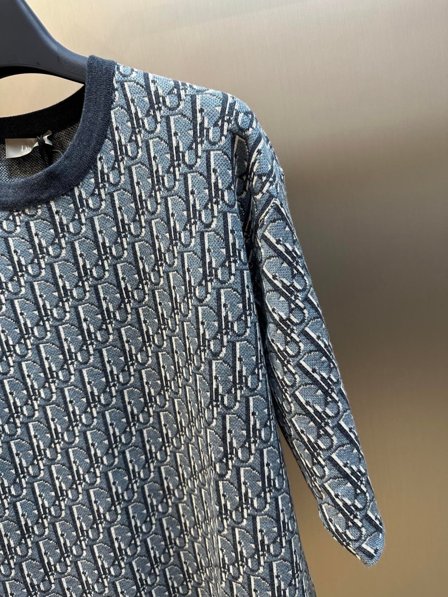 ディオールメンズ レディース　ニット 半袖Tシャツ