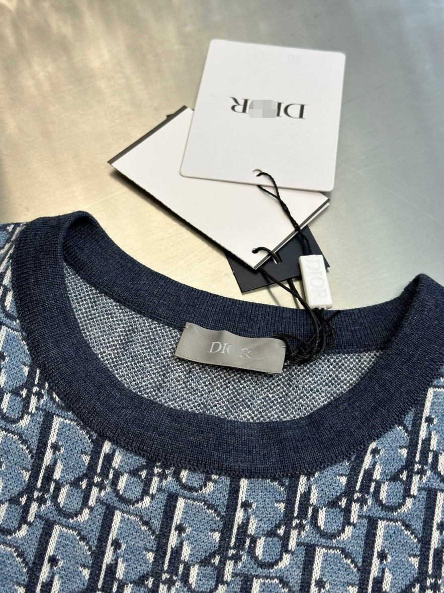 ディオールメンズ レディース　ニット 半袖Tシャツ