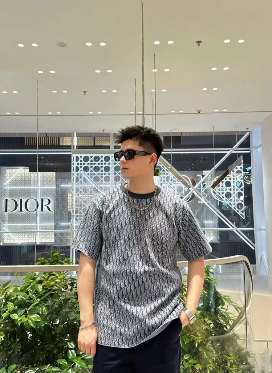 ディオールメンズ レディース　ニット 半袖Tシャツ