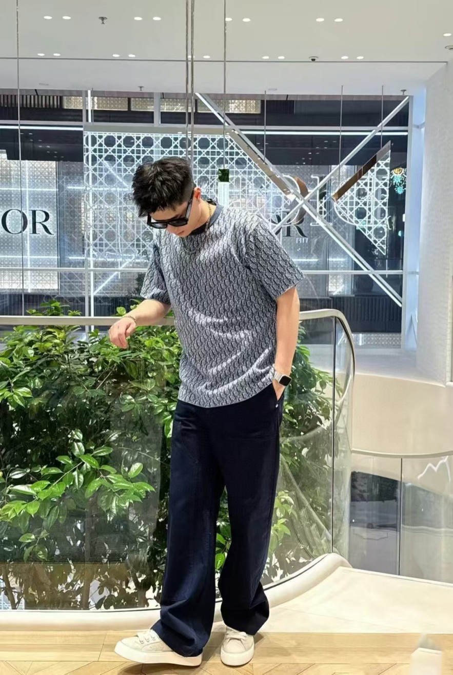 ディオールメンズ レディース　ニット 半袖Tシャツ