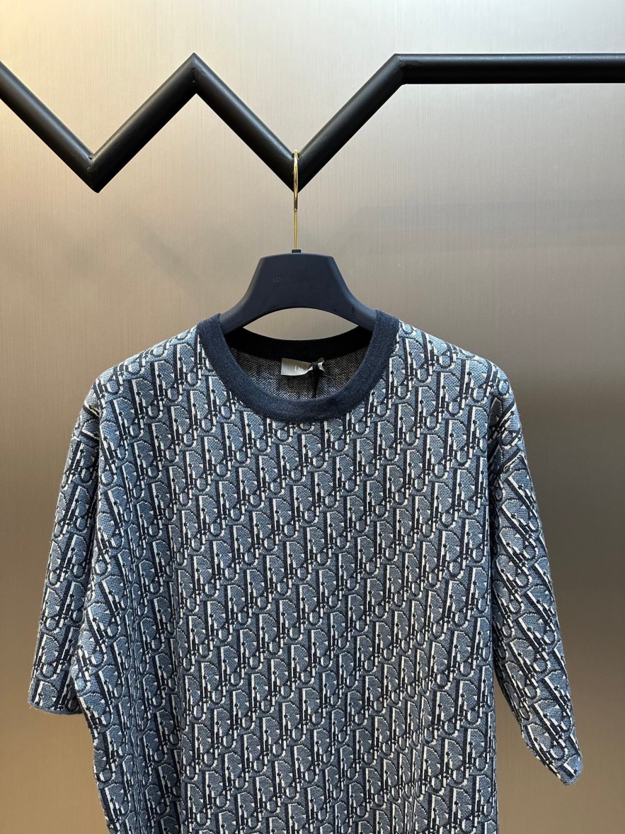 ディオールメンズ レディース　ニット 半袖Tシャツ