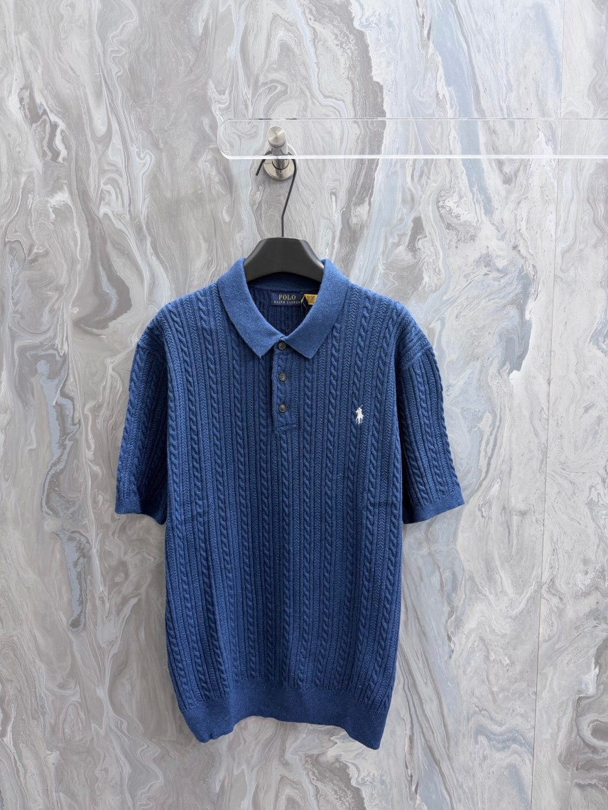 RALPH LAURENコピー メンズ レディース　ニット 半袖ポロシャツ