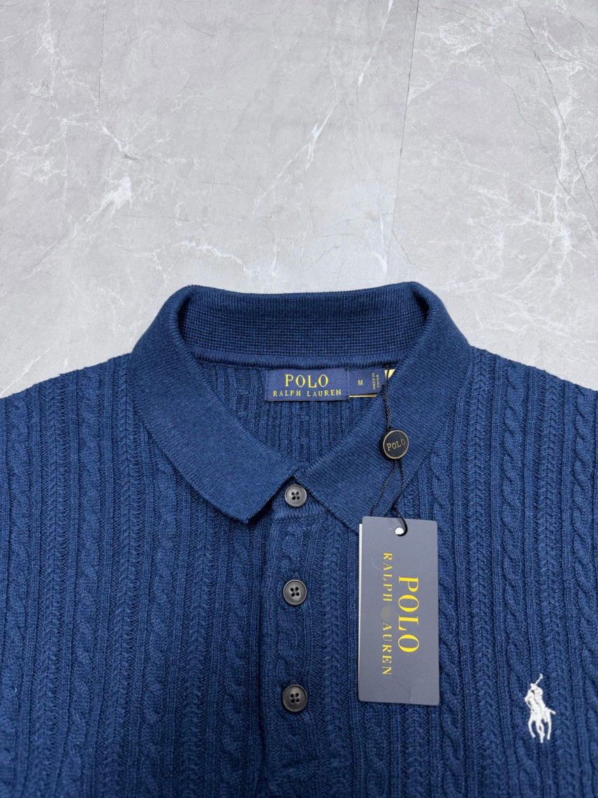 RALPH LAURENコピー メンズ レディース　ニット 半袖ポロシャツ