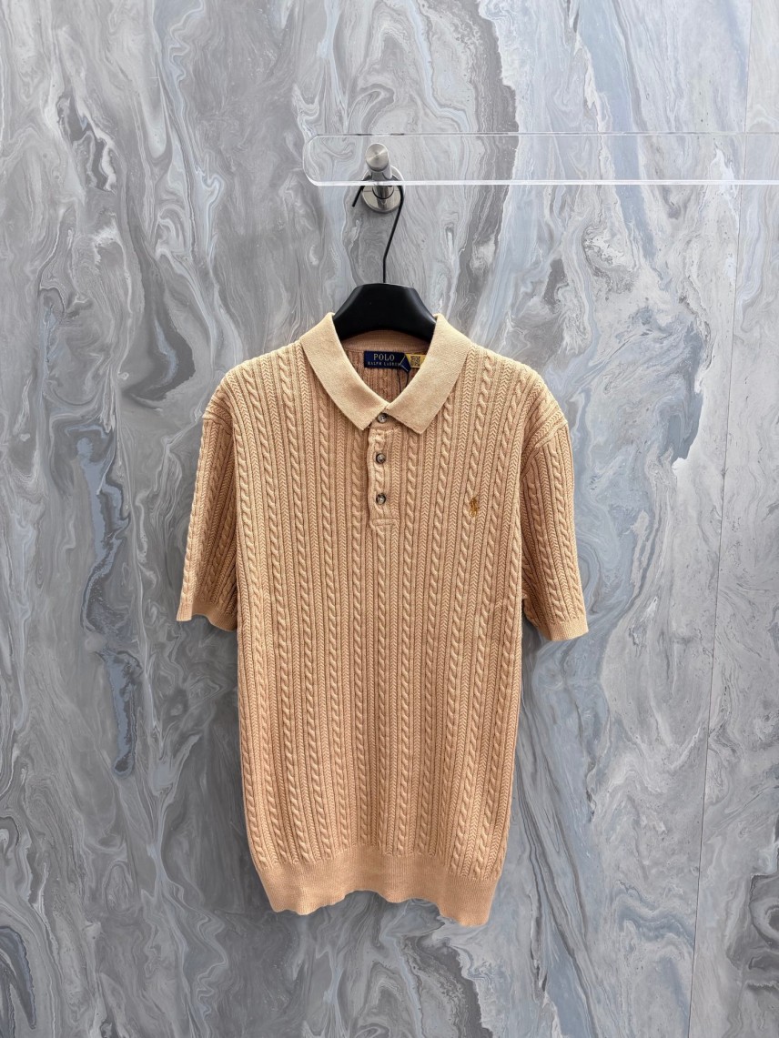 RALPH LAURENコピー メンズ レディース　ニット 半袖ポロシャツ