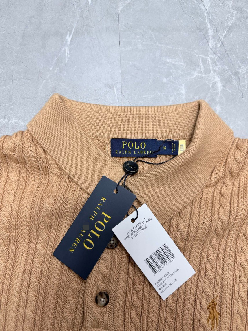 RALPH LAURENコピー メンズ レディース　ニット 半袖ポロシャツ