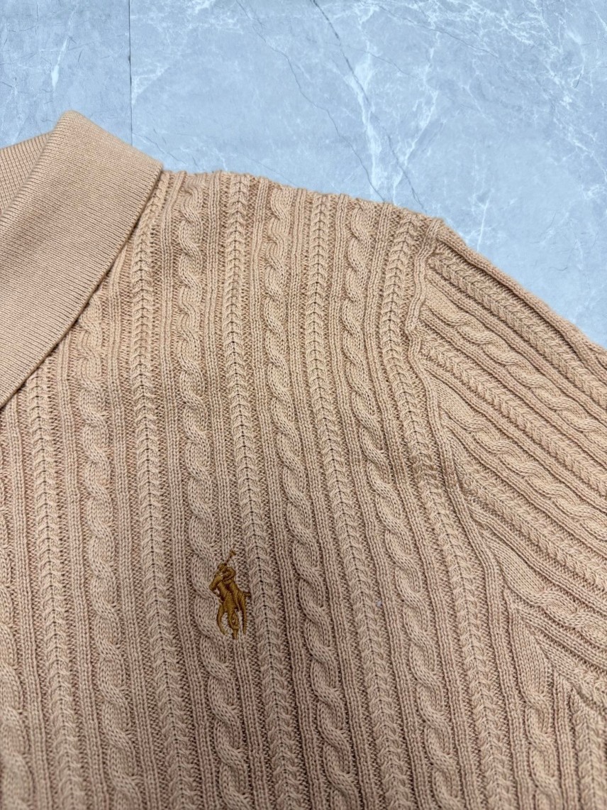 RALPH LAURENコピー メンズ レディース　ニット 半袖ポロシャツ