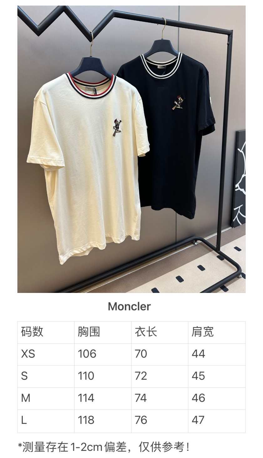 モンクレールコピービッグロゴ Tシャツ メンズ人気モデル