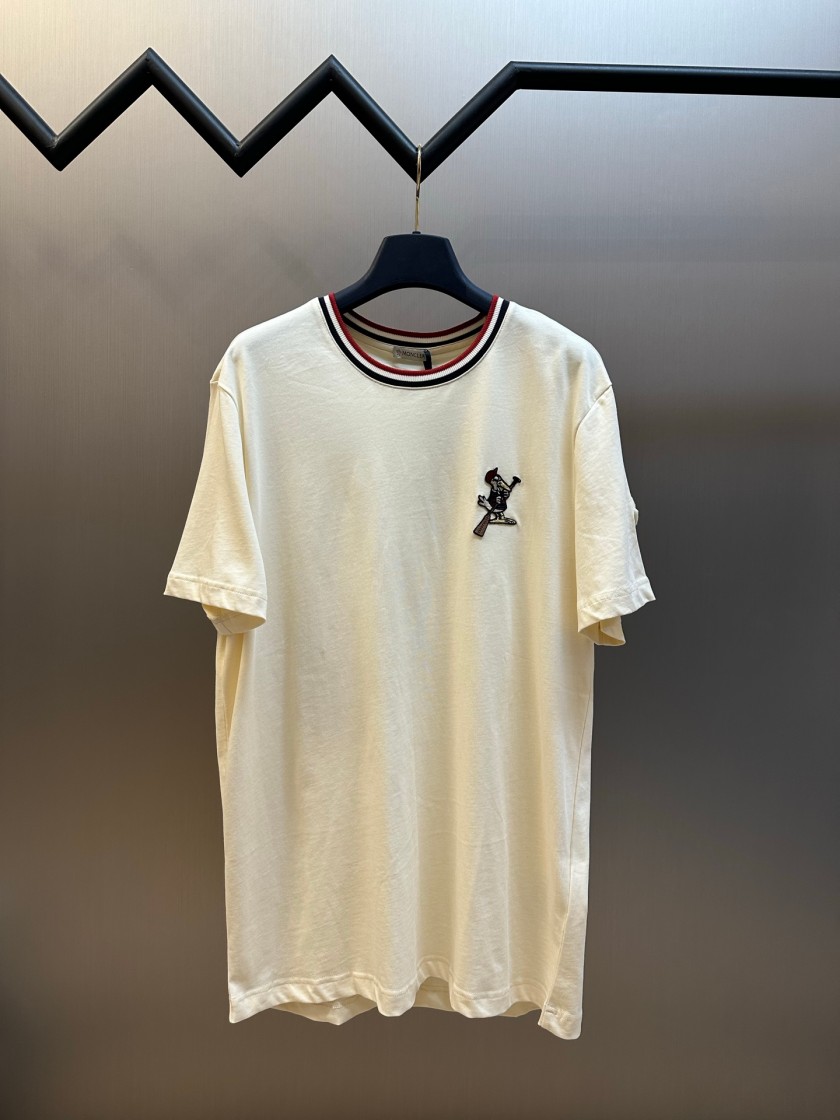 モンクレールコピービッグロゴ Tシャツ メンズ人気モデル