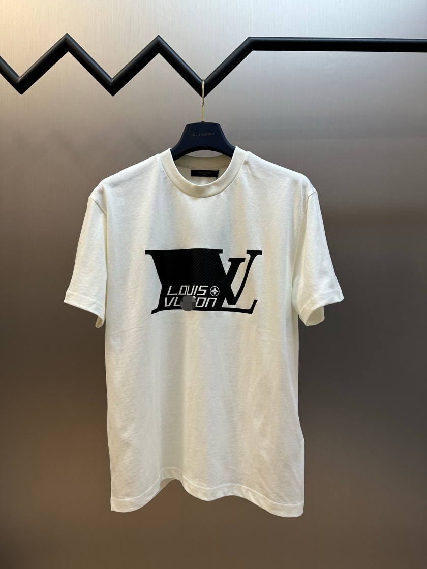 ルイヴィトン Vuitton ロゴプリント メンズ レディース 半袖Tシャツ