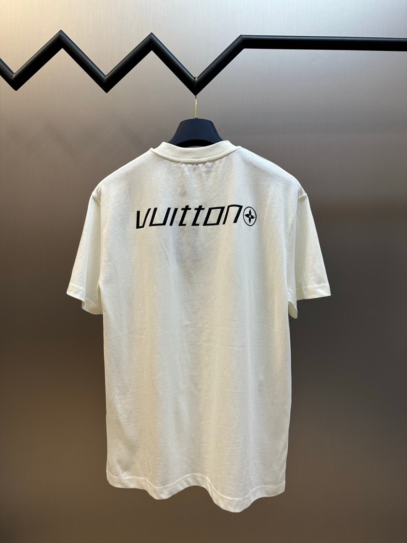 ルイヴィトン Vuitton ロゴプリント メンズ レディース 半袖Tシャツ