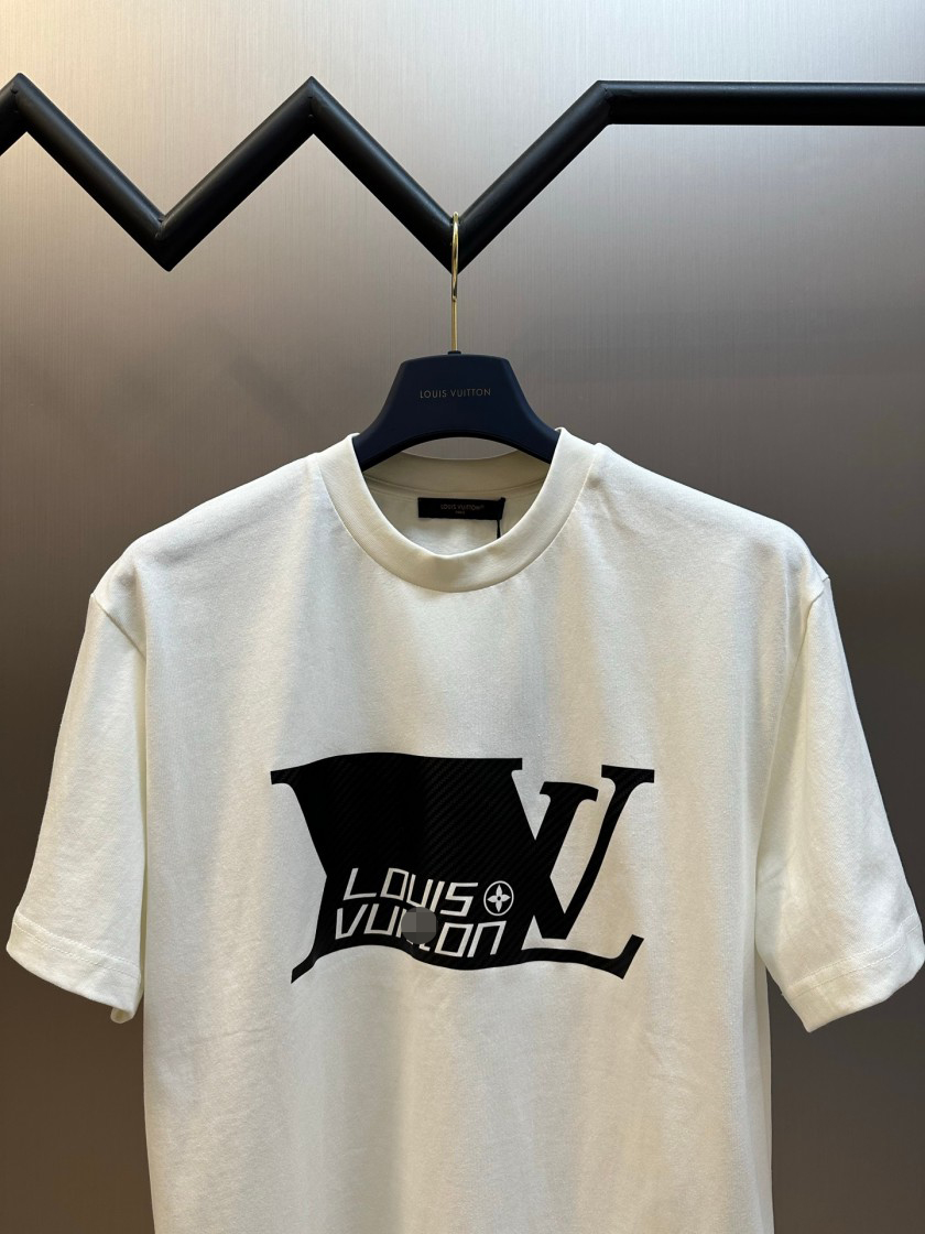 ルイヴィトン Vuitton ロゴプリント メンズ レディース 半袖Tシャツ