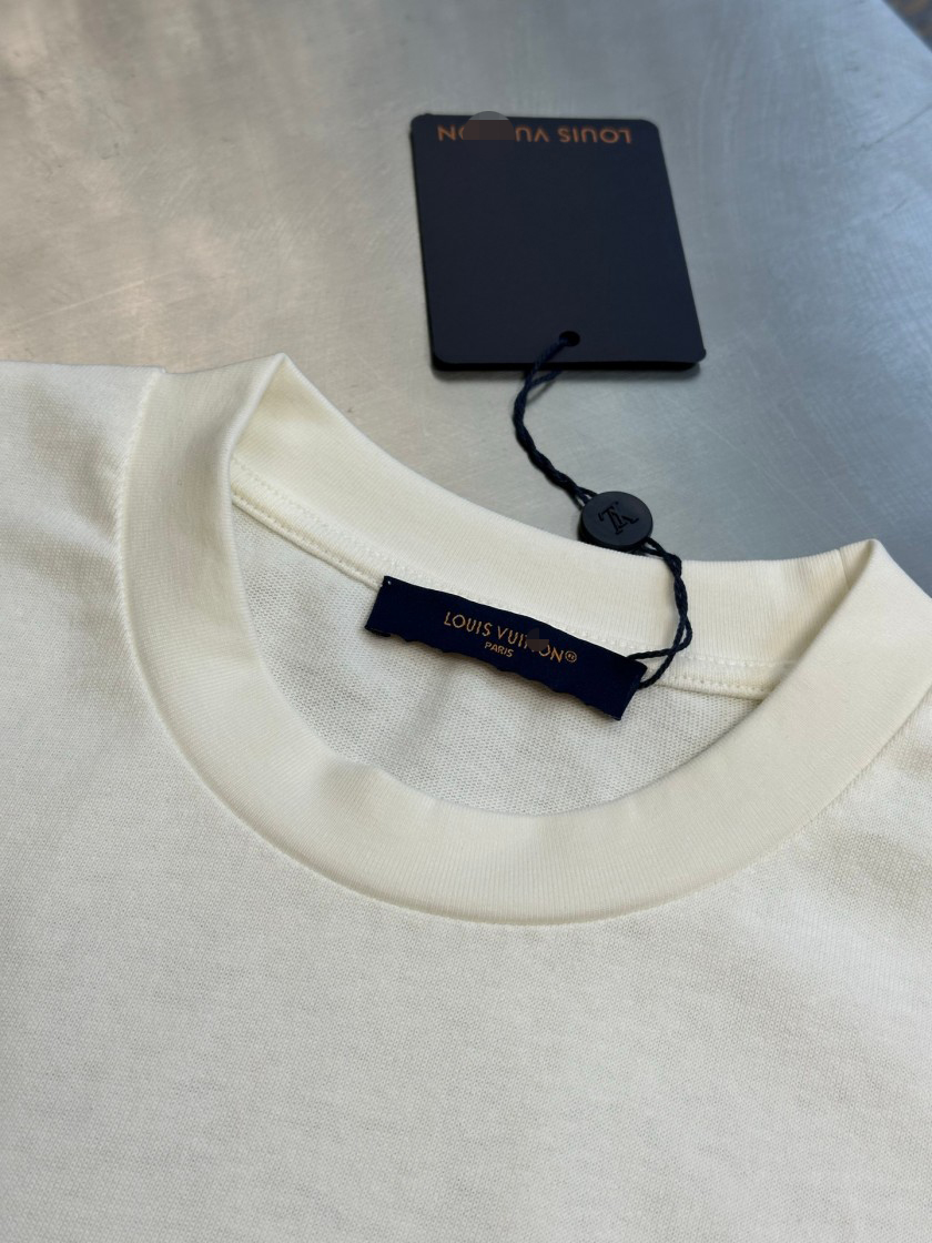 ルイヴィトン Vuitton ロゴプリント メンズ レディース 半袖Tシャツ