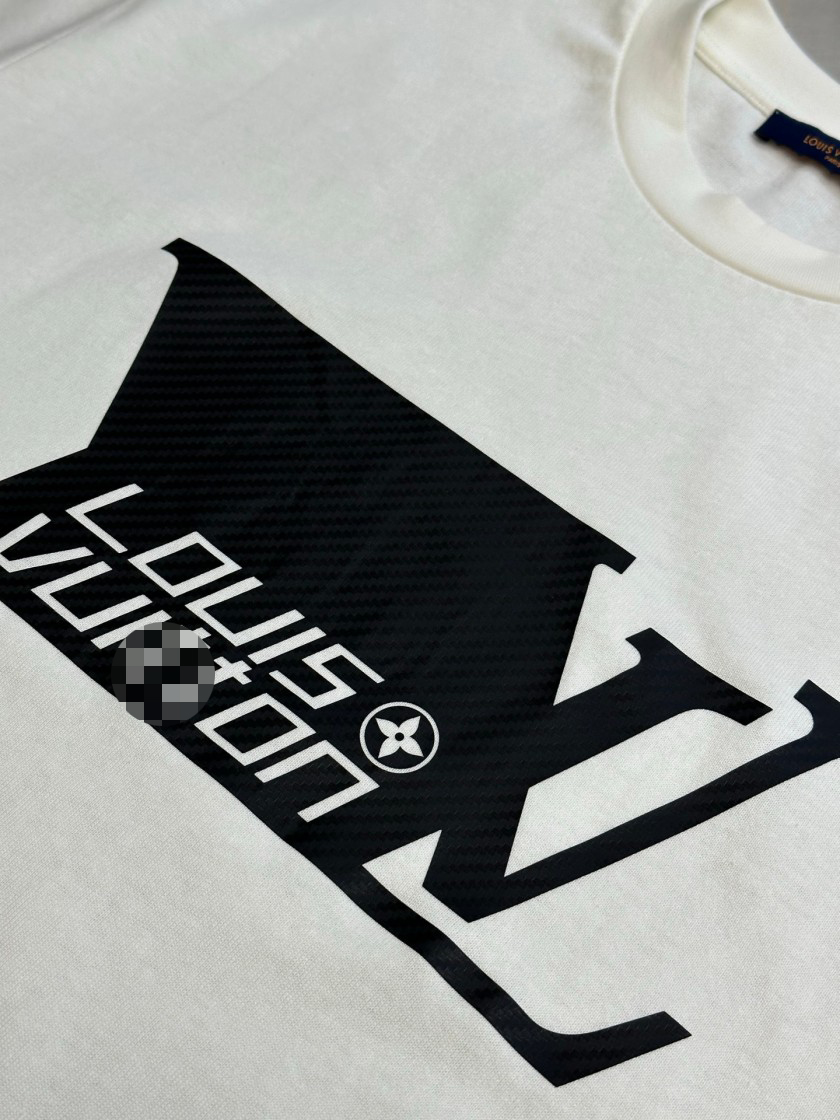 ルイヴィトン Vuitton ロゴプリント メンズ レディース 半袖Tシャツ