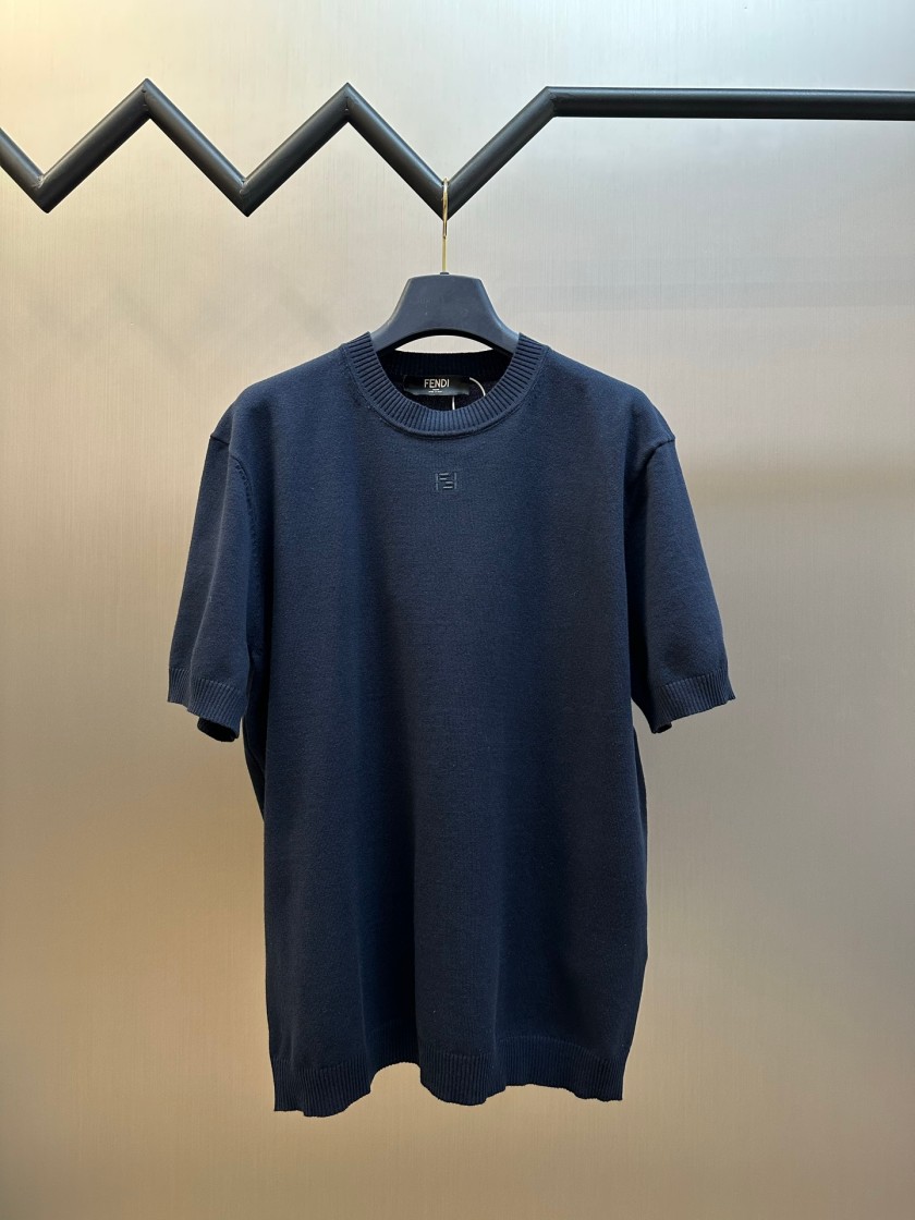 フェンディコピーメンズ レディース　ニット 半袖Tシャツ