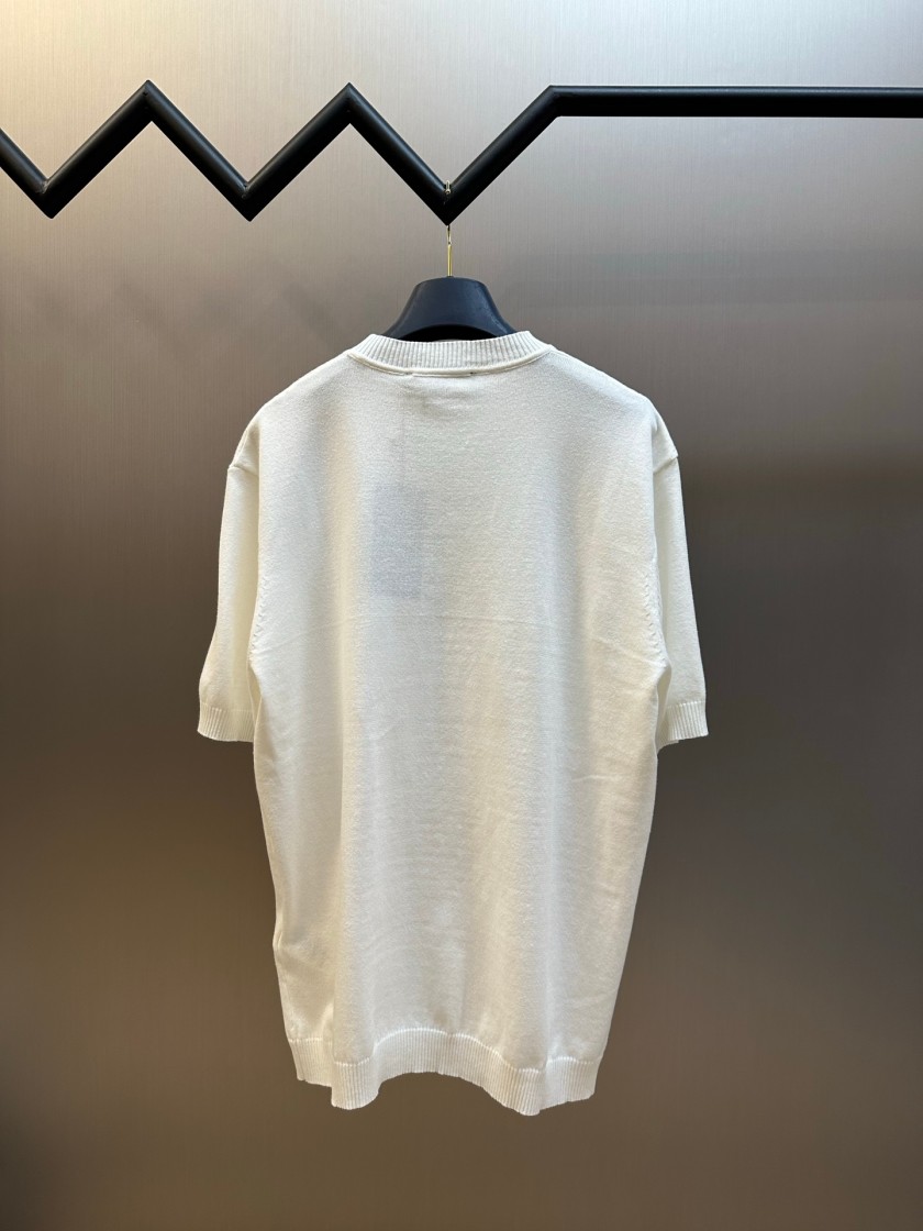 フェンディコピーメンズ レディース　ニット 半袖Tシャツ
