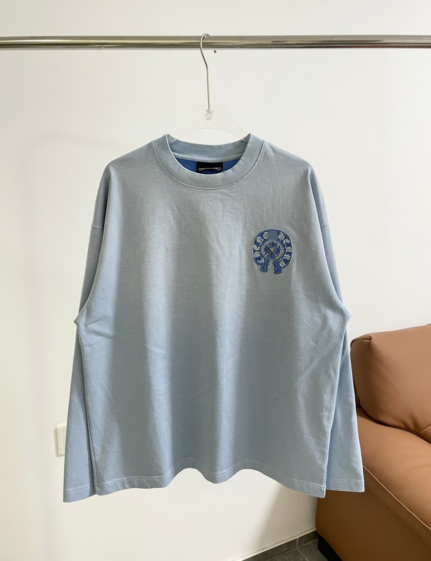 クロムハーツコピーメンズ レディースロゴT ストリート映え  長袖スウェットTシャツ