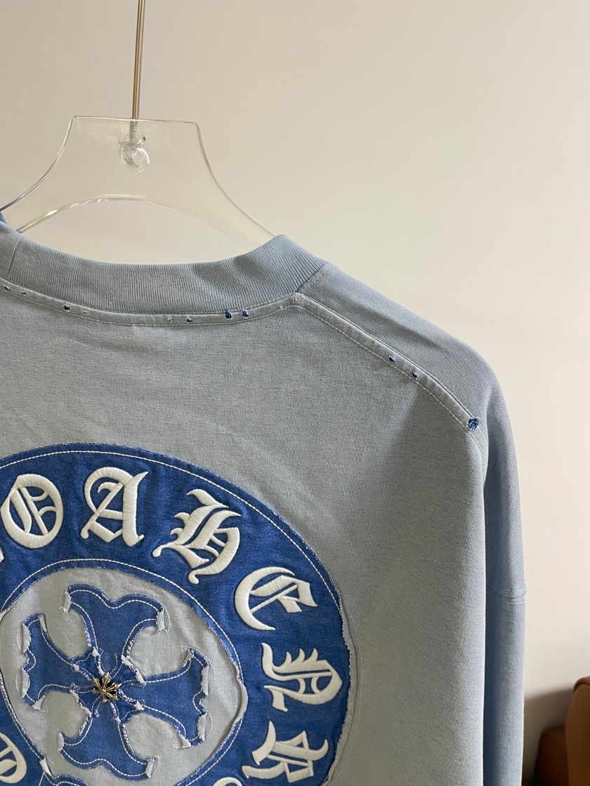 クロムハーツコピーメンズ レディースロゴT ストリート映え  長袖スウェットTシャツ
