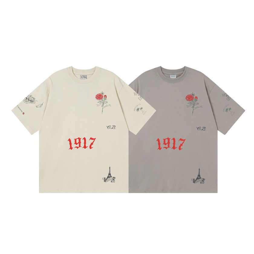 バレンシアガ ロゴデザイン 半袖Tシャツ トレンド