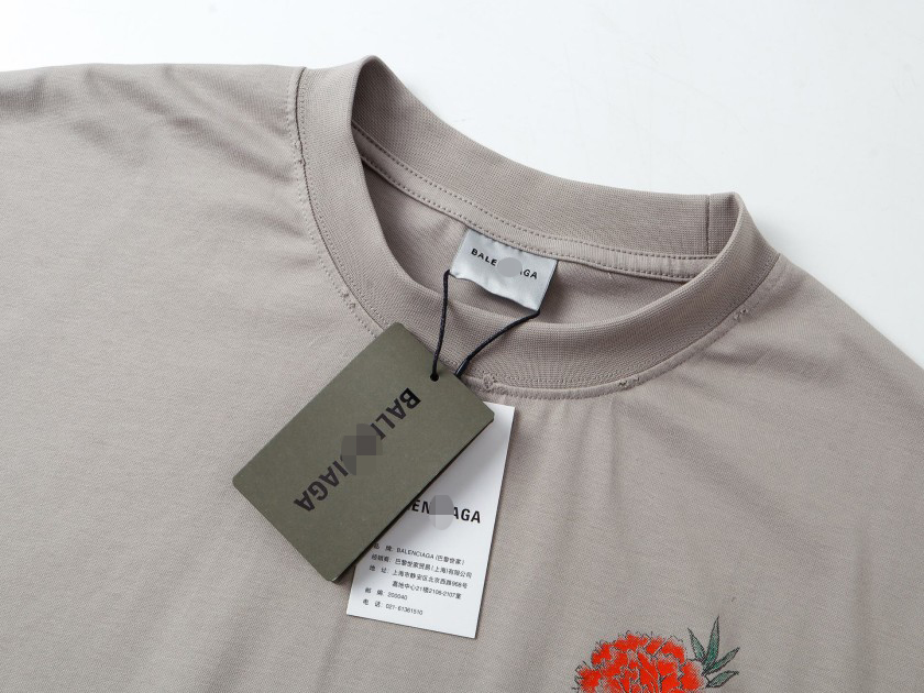 バレンシアガ ロゴデザイン 半袖Tシャツ トレンド