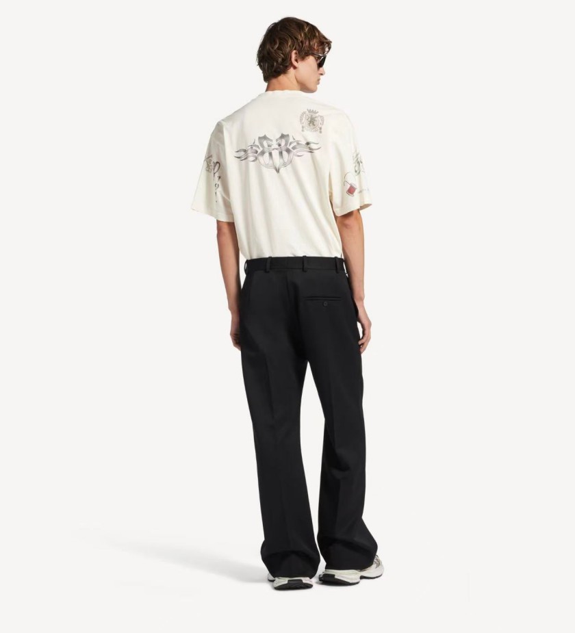 バレンシアガ ロゴデザイン 半袖Tシャツ トレンド