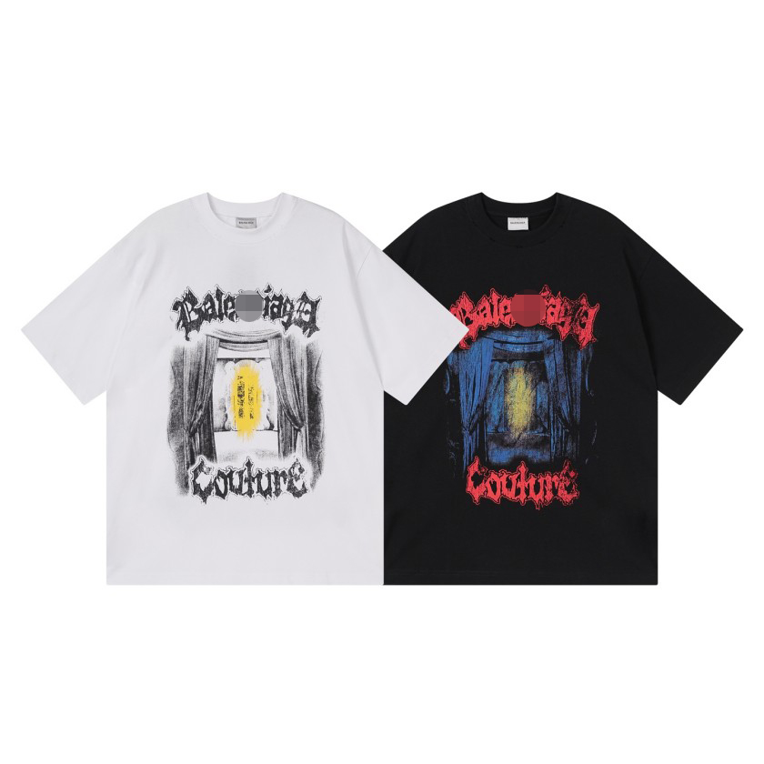 バレンシアガ ストリート ロゴプリント 半袖Tシャツ