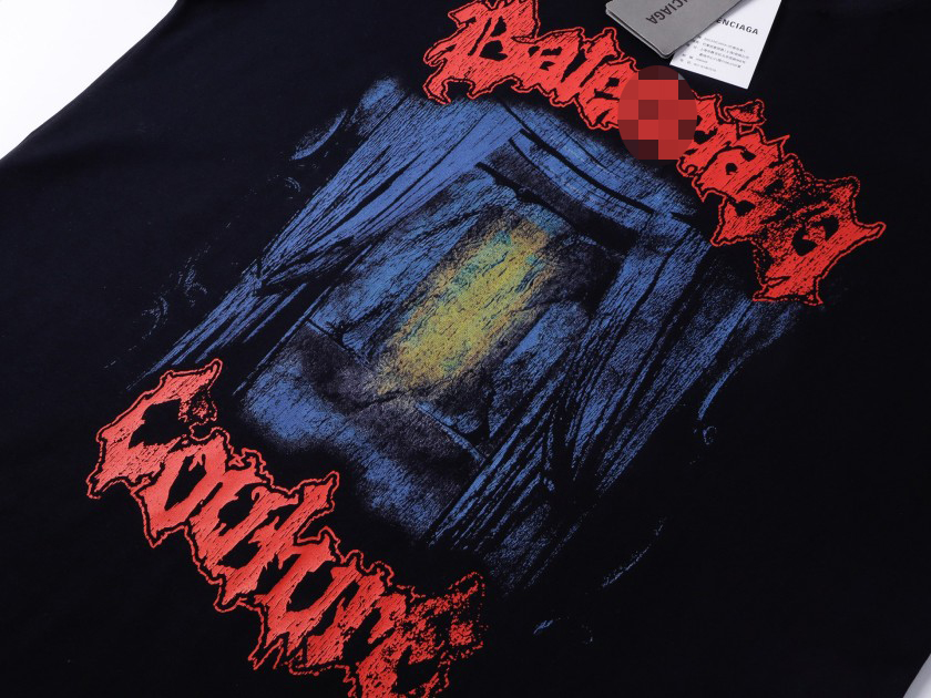 バレンシアガ ストリート ロゴプリント 半袖Tシャツ