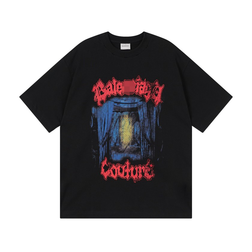 バレンシアガ ストリート ロゴプリント 半袖Tシャツ