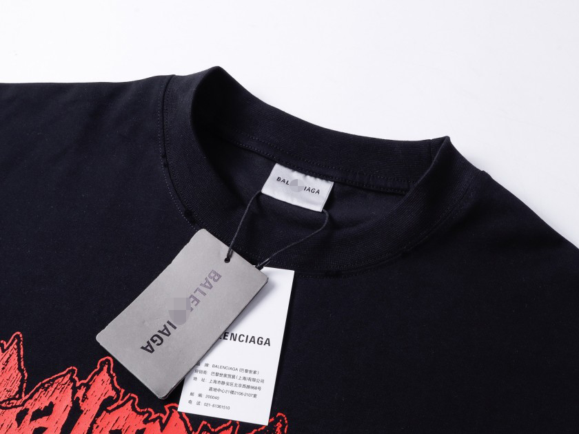 バレンシアガ ストリート ロゴプリント 半袖Tシャツ