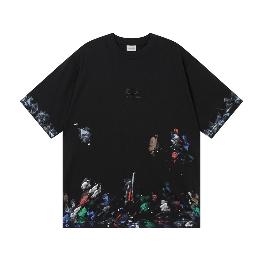 バレンシアガコピー  ロゴデザイン オーバーサイズ Tシャツ