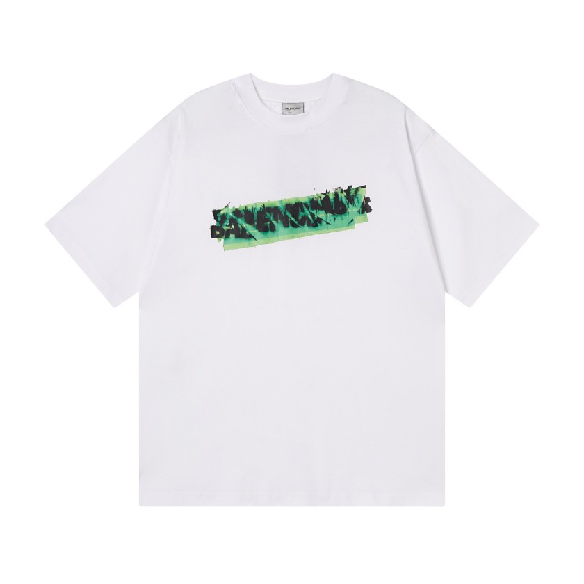バレンシアガ コピーシグネチャーロゴ 半袖Tシャツ メンズ必見