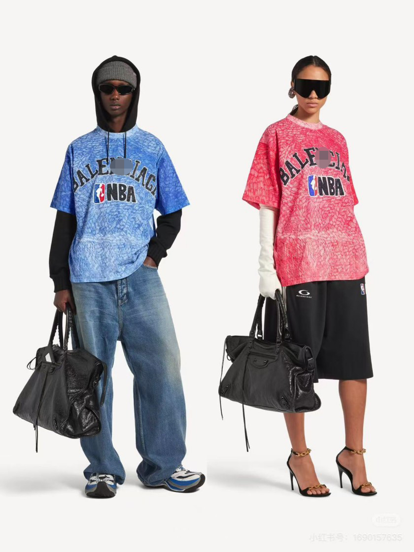 バレンシアガ ロゴプリント 半袖Tシャツ 高級ストリート