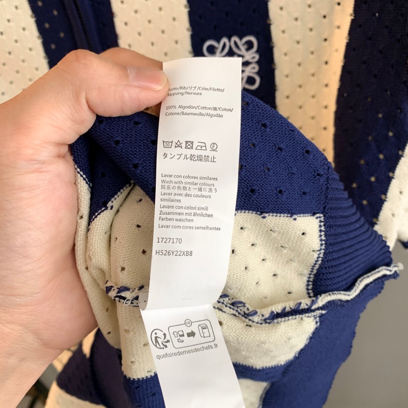 ロエベスーパーコピー  メンズ ニット 半袖ポロシャツ