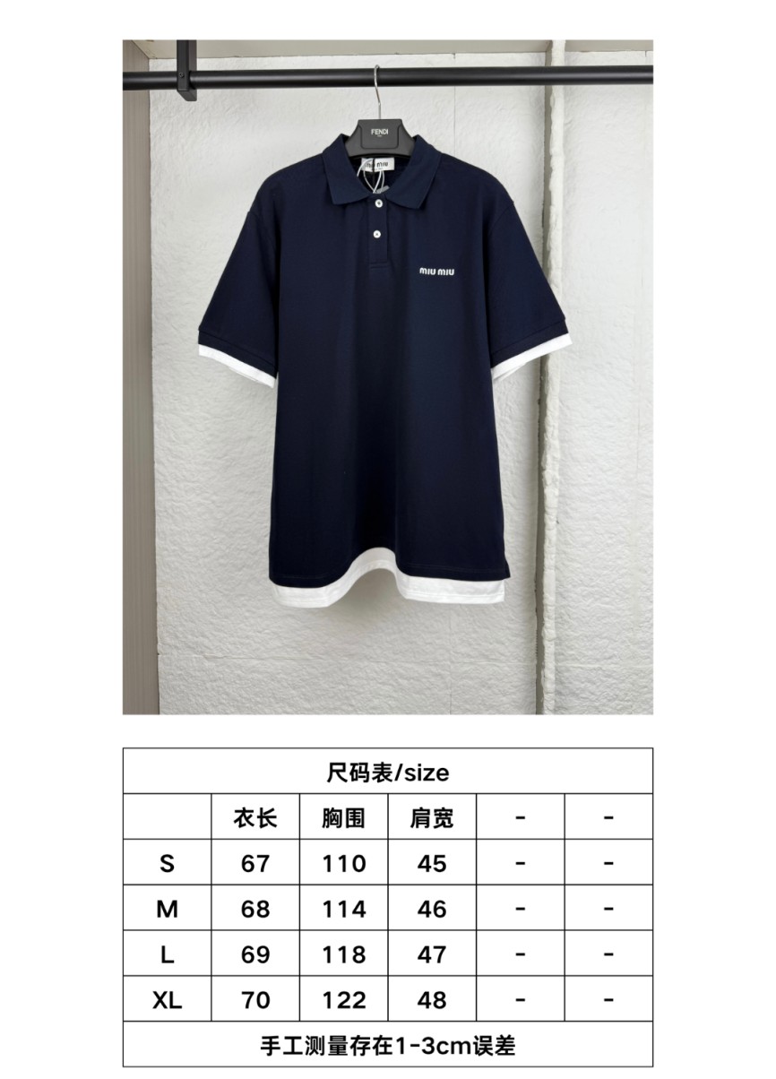 ミュウミュウスーパーコピー  メンズ レディース 半袖ポロシャツ