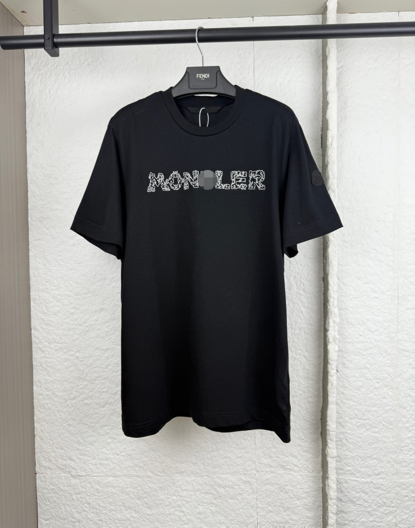 モンクレールスーパーコピー ロゴデザイン プリント 半袖Tシャツ
