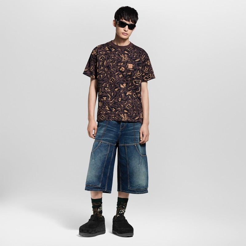 ルイヴィトンスーパーコピー メンズ レディース　ニット 半袖Tシャツ